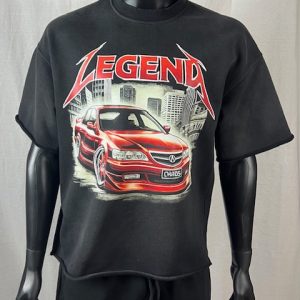 "Livin' Legend" Box-cut Short-sleeve Sweatshirt